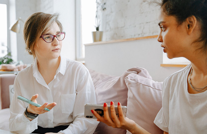 Teen in therapy session for behavioral support
